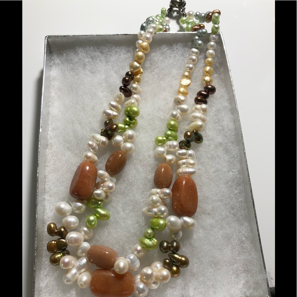 Stones 2 Tier Necklace